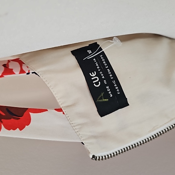 CUE Size 12 Fit Flare Floral Dress with Pockets - NWOT - Picture 7 of 16